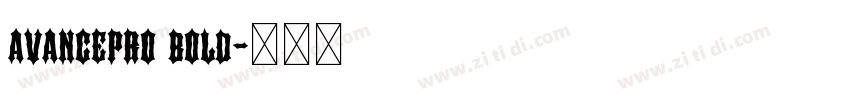 avancepro bold字体转换